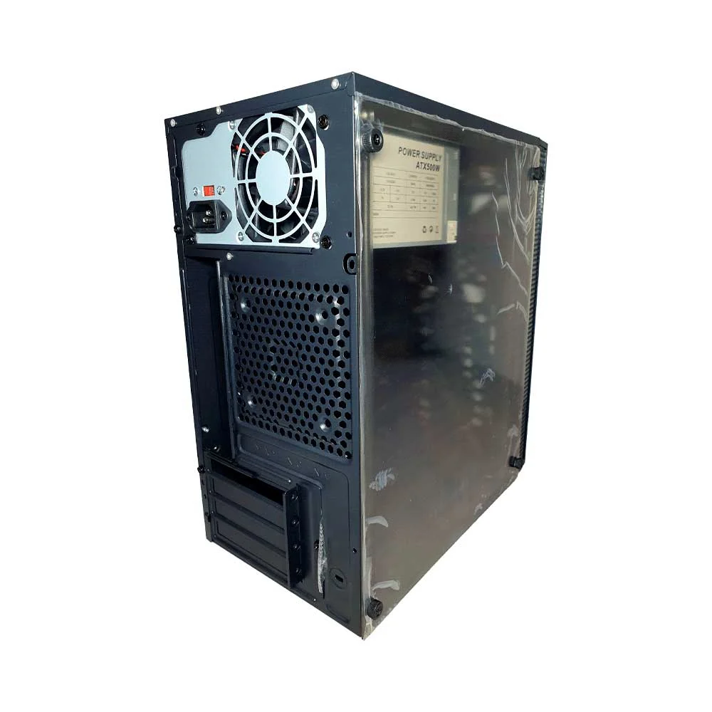 GABINETE KIT FTX271R C/FUENTE 500W MOUSE+TECL+SPK+LATERAL TRANSP MATX/MITX - Vista 3