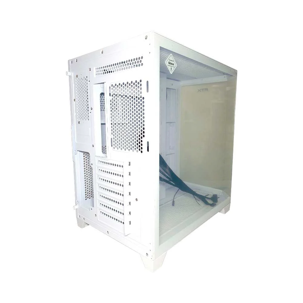 GABINETE GAMER FTX-TANKWH VIDRIO TEMPLADO AQUARIO ATX/MATX/MITX BLANCO - Vista 3