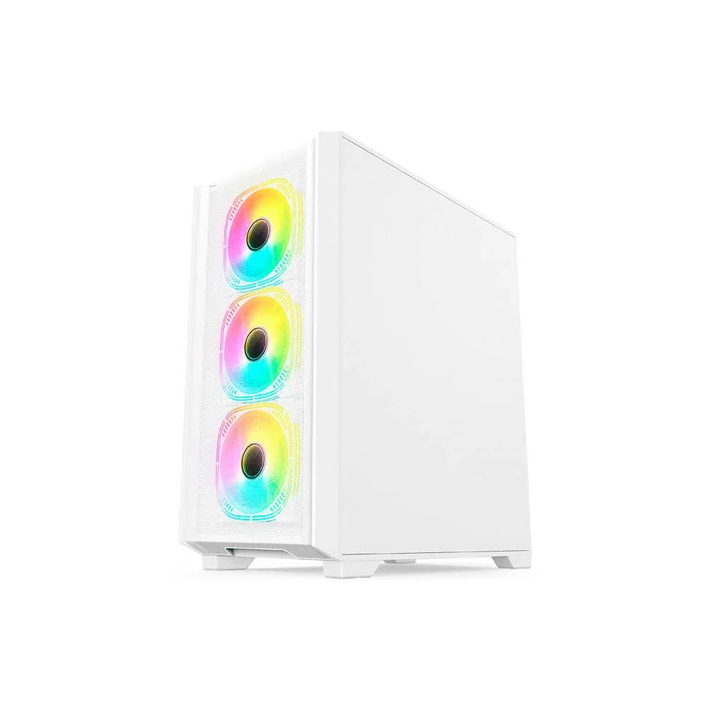 GABINETE GAMER FTX-702WH VIDRIO TEMPLADO MATX/MITX BLANCO