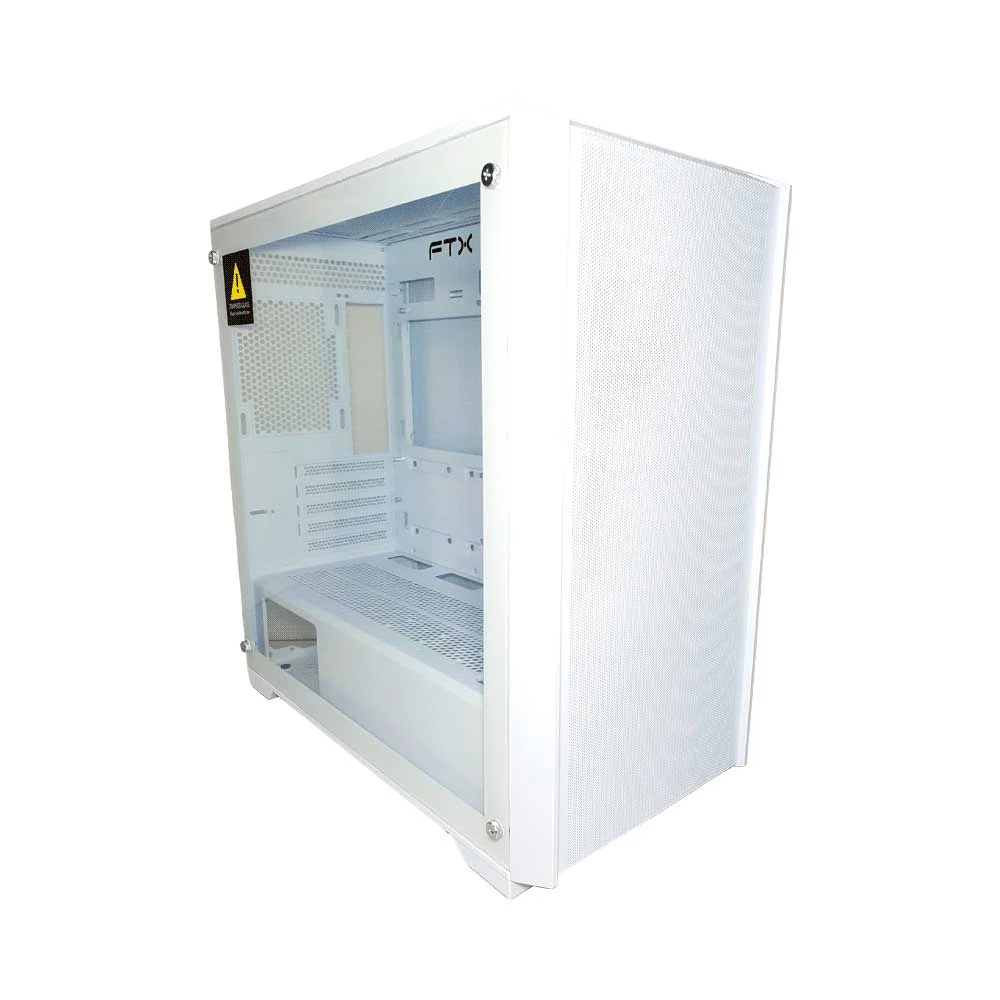 GABINETE GAMER FTX-702WH VIDRIO TEMPLADO MATX/MITX BLANCO - Vista 3