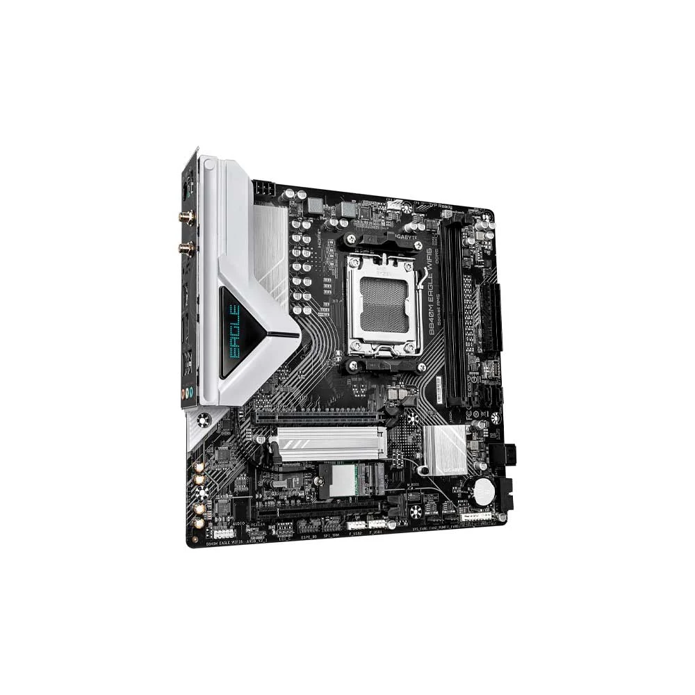 PLACA MADRE GIGABYTE AM5 B840M EAGLE WIFI6 DDR5 S/R/HDMI/DP/2M2/USB3.2/MATX - Vista 3
