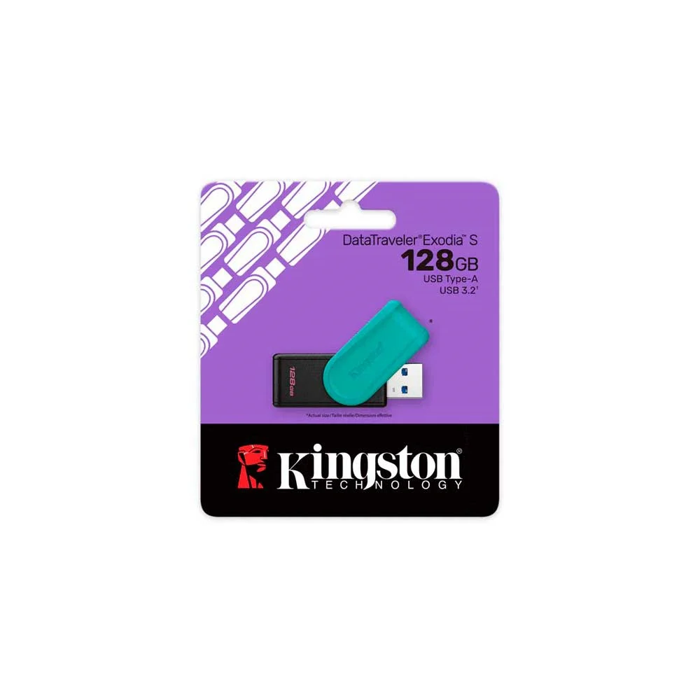 PENDRIVE KINGSTON DATATRAVELER EXODIA S 128GB USB-A 3.2 DTXS/128GB - Vista 3