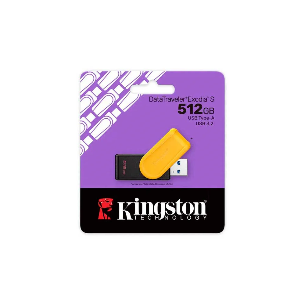PENDRIVE KINGSTON DATATRAVELER EXODIA S 512GB USB-A 3.2 DTXS/512GB - Vista 3