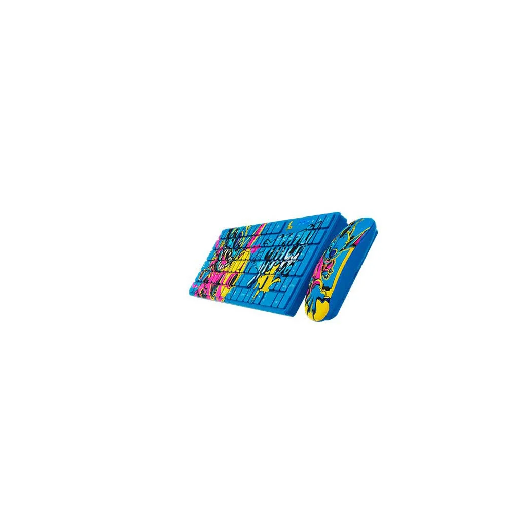 TECLADO + MOUSE XTECH WIRELESS XTK-D312ST STITCH NUM/ESP/AZUL - Vista 3