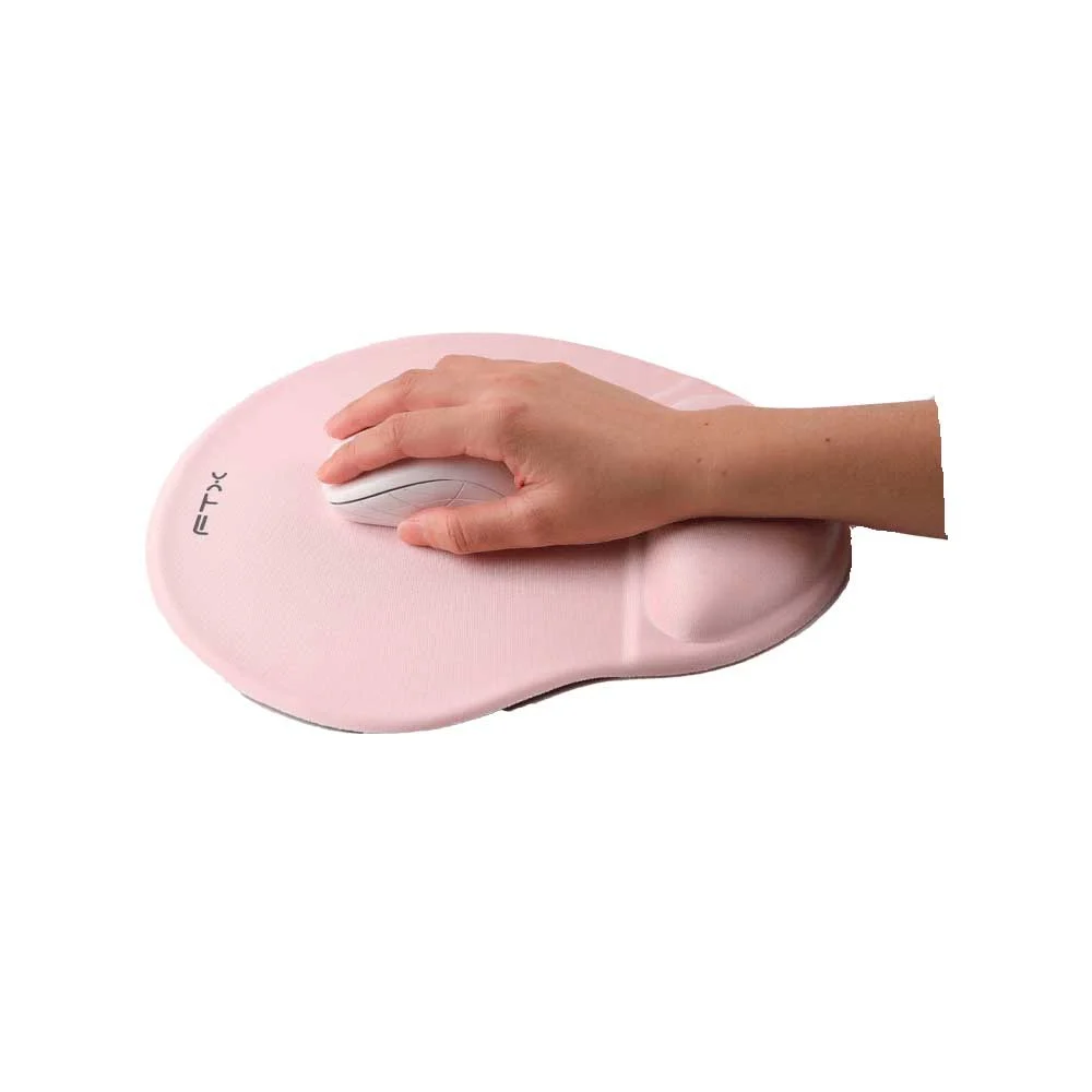 MOUSE PAD FTXMPG01-PK 31X27CM CON APOYO DE MUÑECA EN GEL ROSA - Vista 4