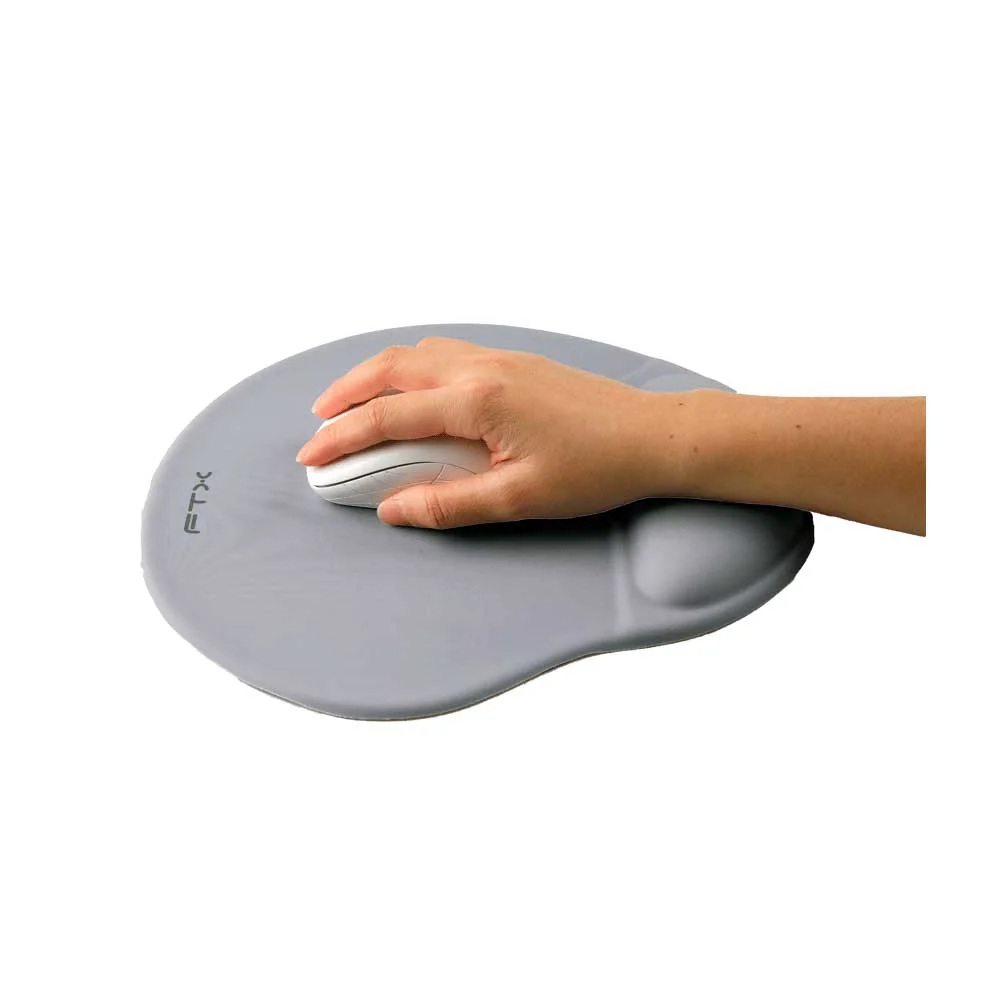 MOUSE PAD FTXMPG01-GN 31X27CM CON APOYO DE MUÑECA EN GEL GRIS - Vista 4