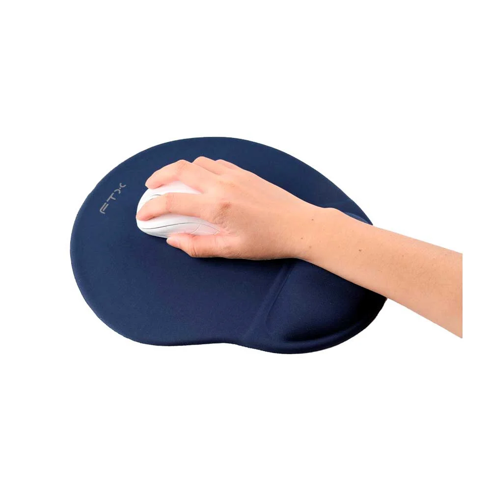 MOUSE PAD FTXMPG01-BL 31X27CM CON APOYO DE MUÑECA EN GEL AZUL - Vista 4