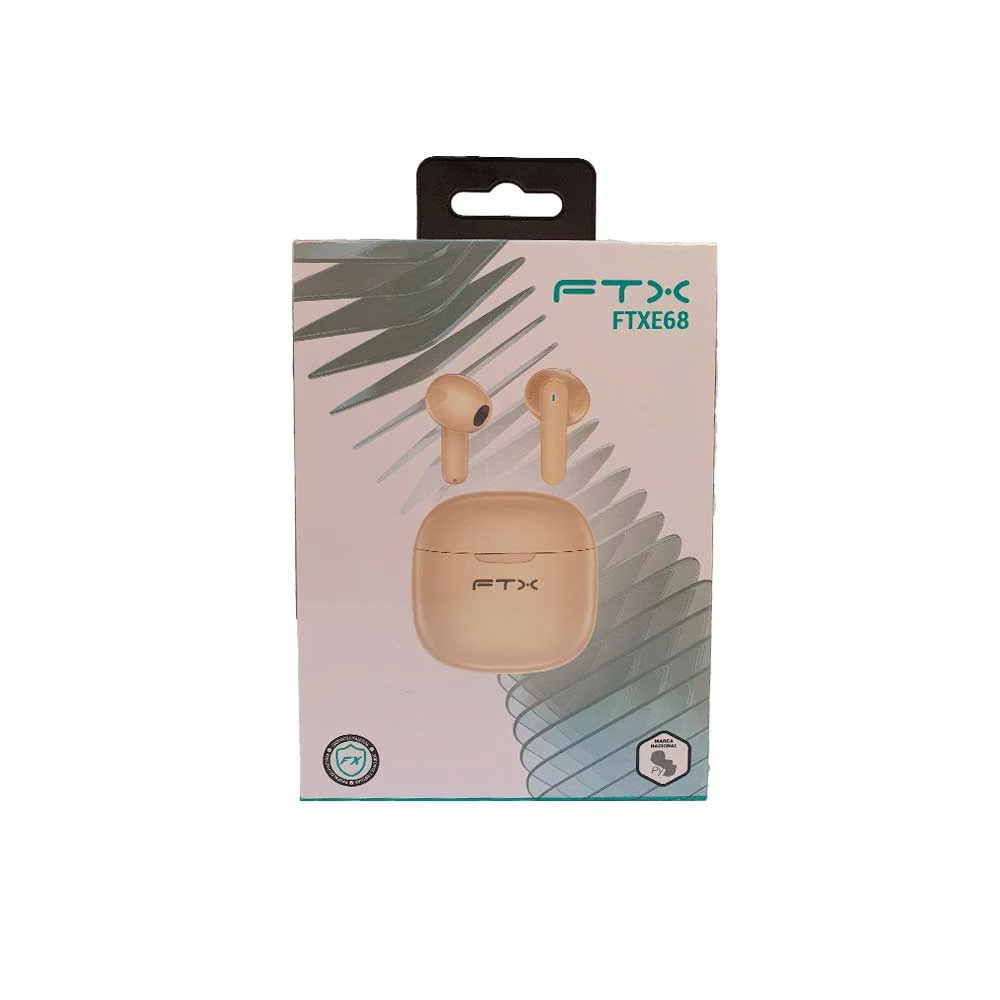 AURICULAR CON MICROFONO FTX E68-BG BT/MIC/ENC/TOUCH/IPX6 BEIGE - Vista 4