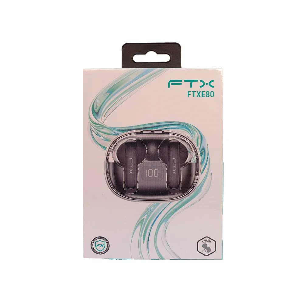 AURICULAR CON MICROFONO FTX E80-BK BT/MIC/ENC/TOUCH/IPX6 NEGRO - Vista 4
