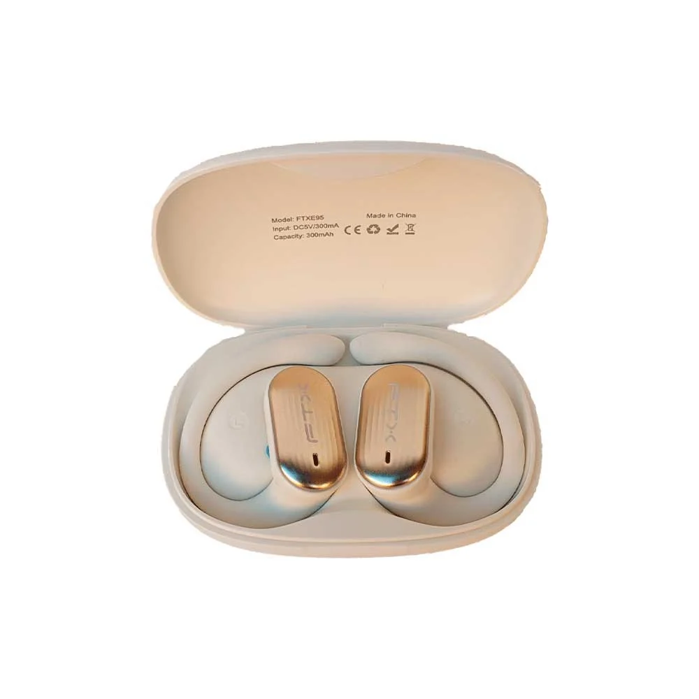 AURICULAR CON MICROFONO FTX E95-BG BT/MIC/TOUCH/IPX6 BEIGE - Vista 2