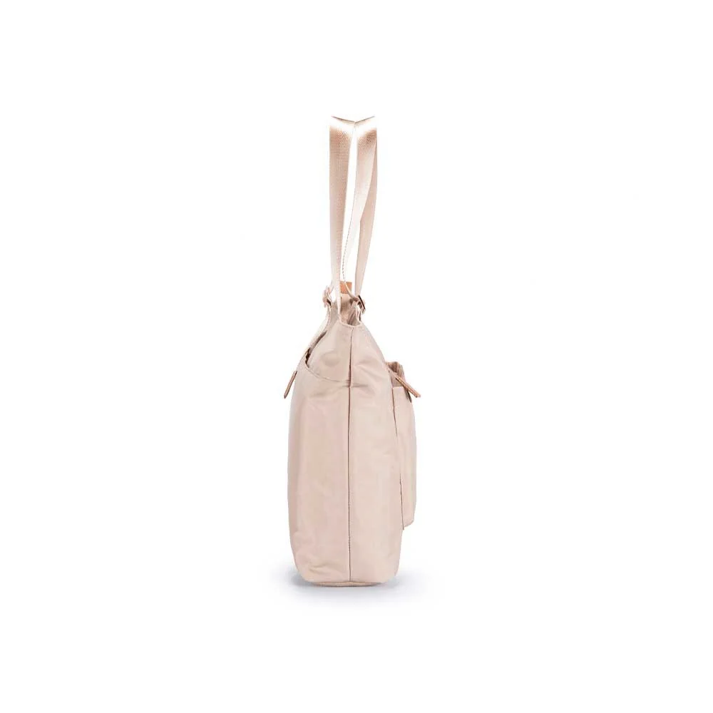 Bolso FTX Emma-KH color Khaki con asas superiores, bolsillo frontal con cierre y correa de hombro - Vista 3