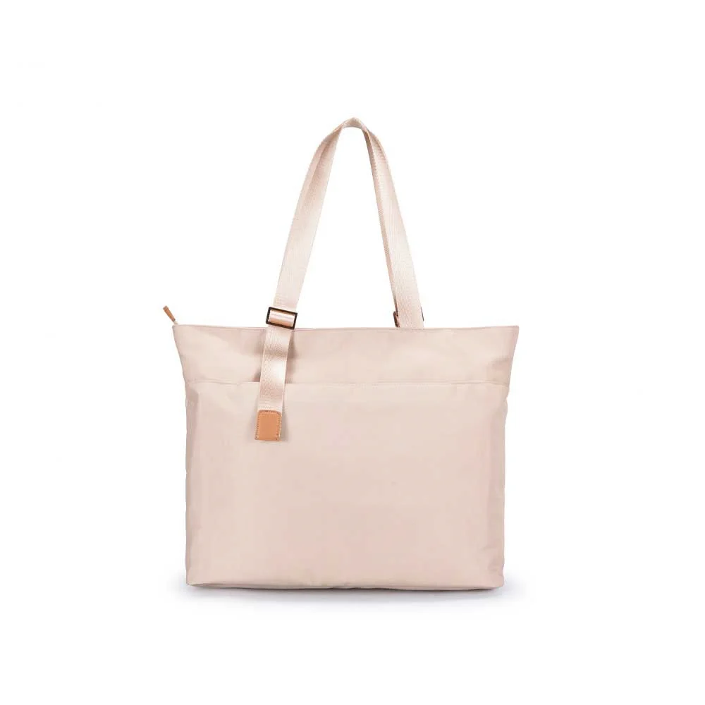 Bolso FTX Emma-KH color Khaki con asas superiores, bolsillo frontal con cierre y correa de hombro - Vista 4