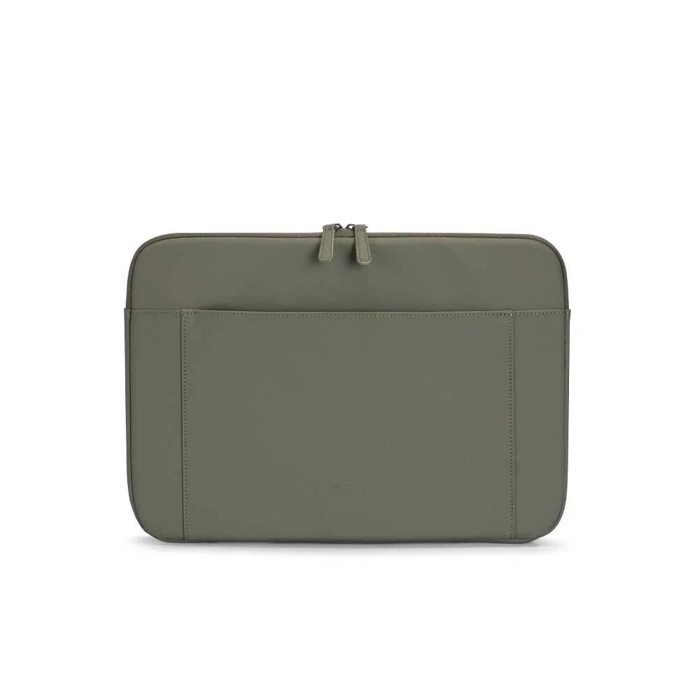 Funda verde FTX para notebook, con bolsillo frontal amplio y cierre superior de dos tiradores