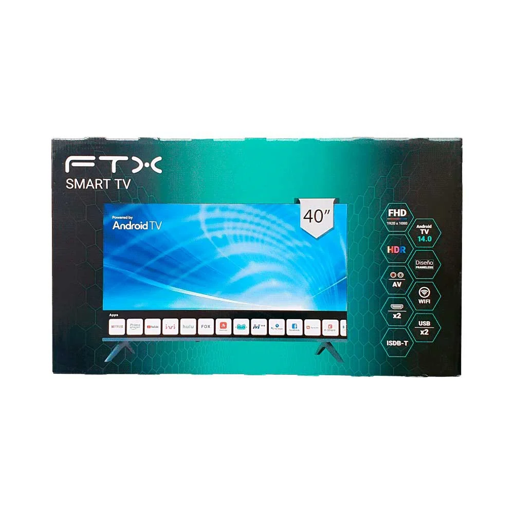 TELEVISOR 40" FTX40FHD4V1 FHD DIG/SMART/2HDMI/2USB/RED/AND14 BORDE INFINITO - Vista 2