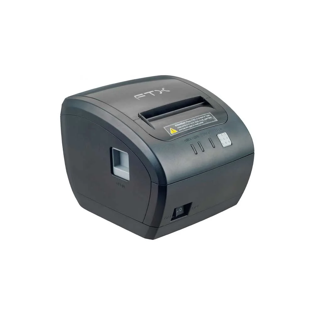 IMPRESORA TERMICA DIRECTA FTX RECIBOS 3" FTXP-80W USB/RED/WIFI/RJ-11 CUT NEG/BIVOLT/CAB-US - Vista 3