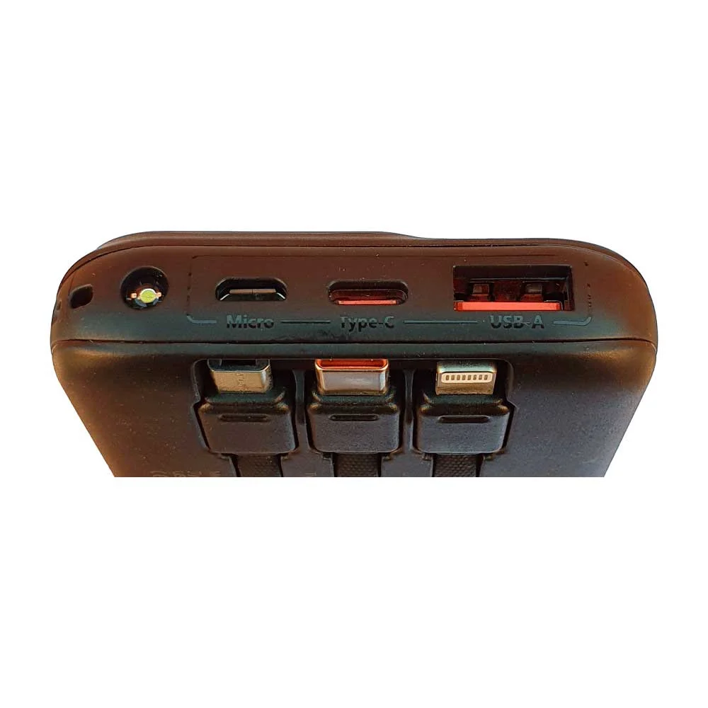 CARGADOR PORTATIL FTX 10000MAH 22.5W PB-10LCD-BK POWER BANK NEGRO - Vista 2
