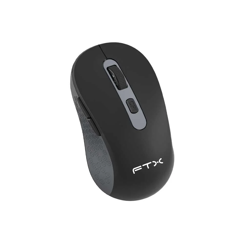MOUSE FTX WIRELESS FTXMW44 1600DPI/4 BOTONES/GRIS CON NEGRO - Vista 2