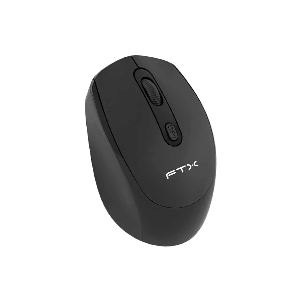 MOUSE FTX WIRELESS FTXMW21 1600DPI/4 BOTONES/GRIS CON NEGRO - Vista 2