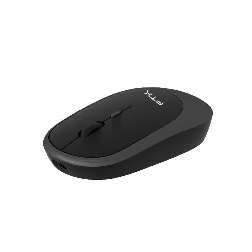 MOUSE FTX WIRELESS DUAL-MODE MWB59 1600DPI/4 BOTONES/RECARGABLE/GRIS CON NEGRO - Vista 2