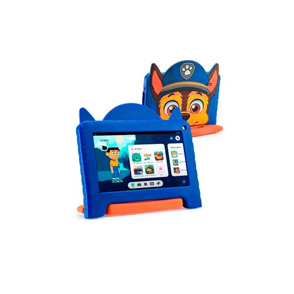 TABLET KID ANDROID MULTILASER NB421 QC/64GB/4G/7"/AZUL PAW PATROL CHASE DISNEY - Vista 4