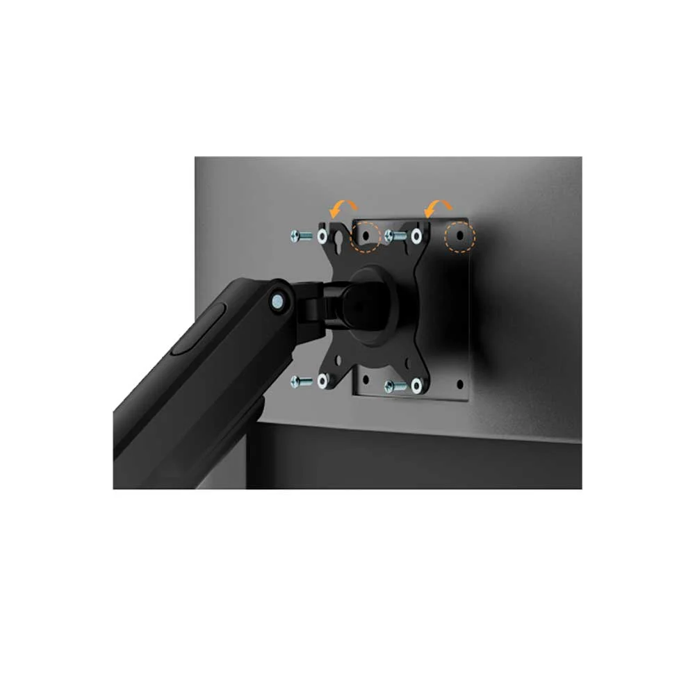 SOPORTE P/2MON FTX C096E 17" A 32" 9KG/ART/INC/GIR/ROT180°/NEGRO - Vista 2