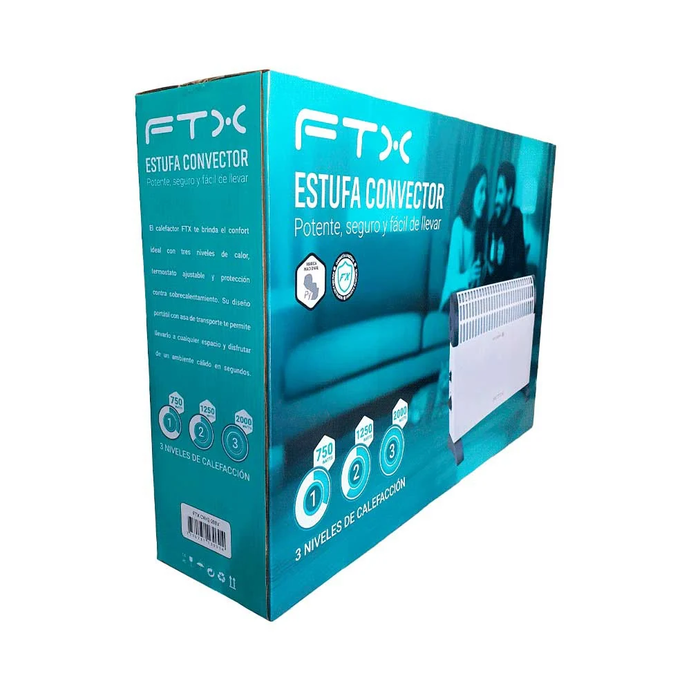 ESTUFA CONVECTOR FTX 2000W CVH2-201V BLANCO - Vista 5
