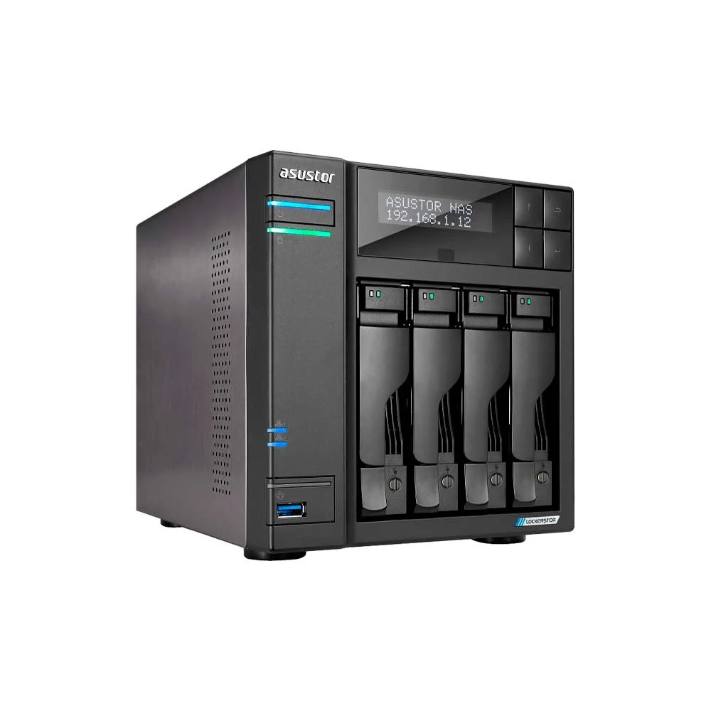 ALMACENAMIENTO NAS ASUSTOR AS6704T V2 QC 2.0/4BAY/4G/4 M.2/2-GBLAN/HDMI/2 USB3.2 - Vista 2