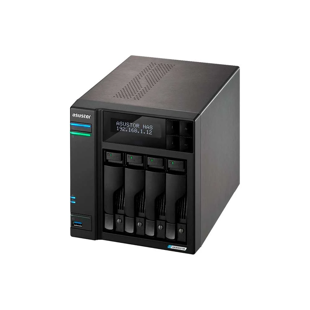 ALMACENAMIENTO NAS ASUSTOR AS6704T V2 QC 2.0/4BAY/4G/4 M.2/2-GBLAN/HDMI/2 USB3.2 - Vista 3