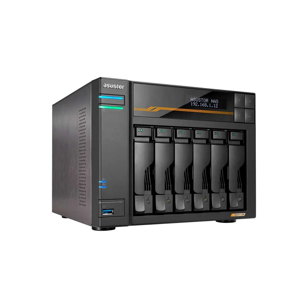 ALMACENAMIENTO NAS ASUSTOR AS6806T QC 2.3/6BAY/16G/4-GBLAN/4 M.2/2USB4/3USB3.2 - Vista 2