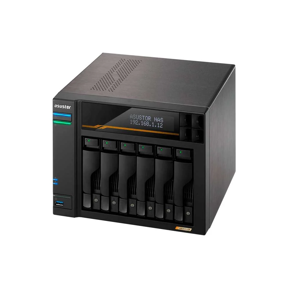 ALMACENAMIENTO NAS ASUSTOR AS6806T QC 2.3/6BAY/16G/4-GBLAN/4 M.2/2USB4/3USB3.2 - Vista 3