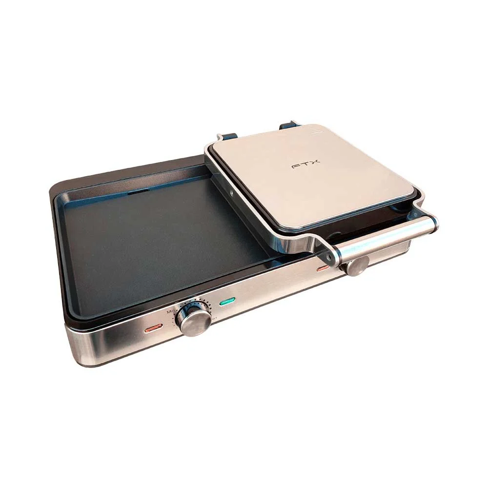 PARRILLA ELECTRICA FTX 2100W 220V GRILL 2 EN 1 EG2-718 - Vista 3