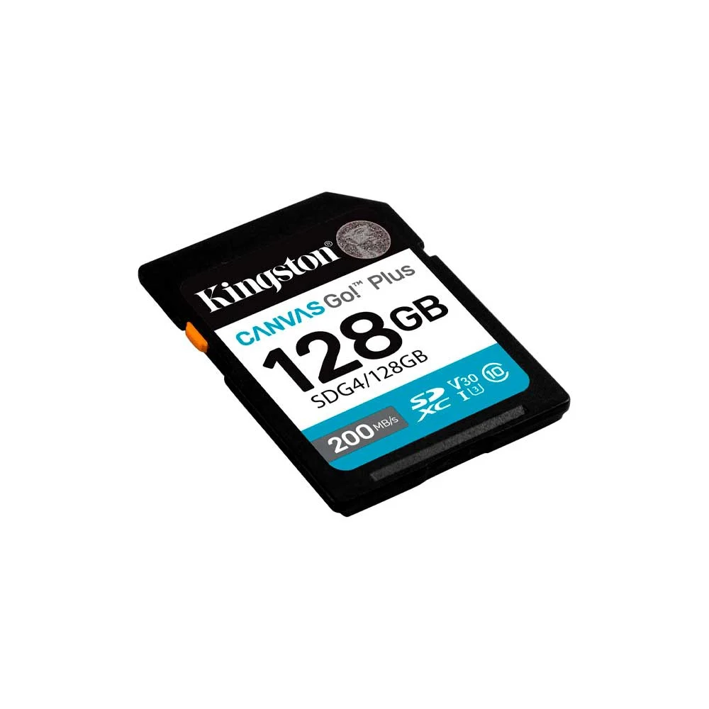 MEMORIA SD KINGSTON 128GB SDG4/128GB 200/100 CANVAS GO PLUS CLASS 10 - Vista 2