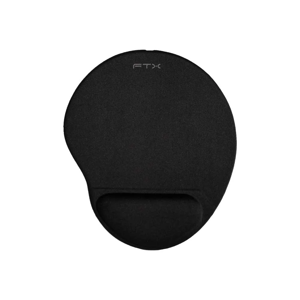 Mouse pad FTX FTXMPG01-BK negro con apoyo de muñeca de gel