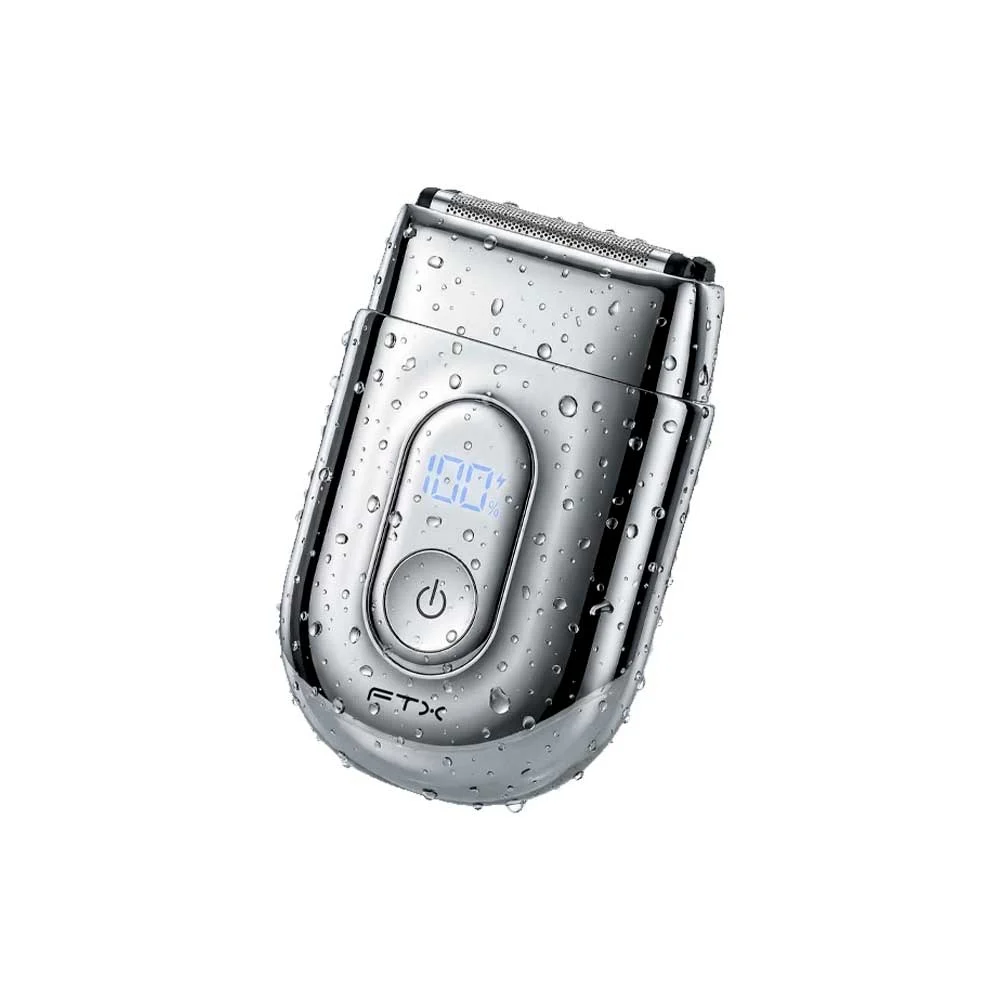 AFEITADORA INALAMBRICA FTX IPX6/RECARGABLE/LED/USB-C PLATA ESH-100 - Vista 3