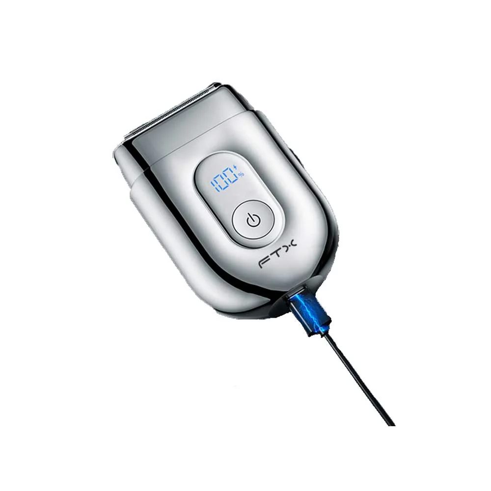AFEITADORA INALAMBRICA FTX IPX6/RECARGABLE/LED/USB-C PLATA ESH-100 - Vista 4