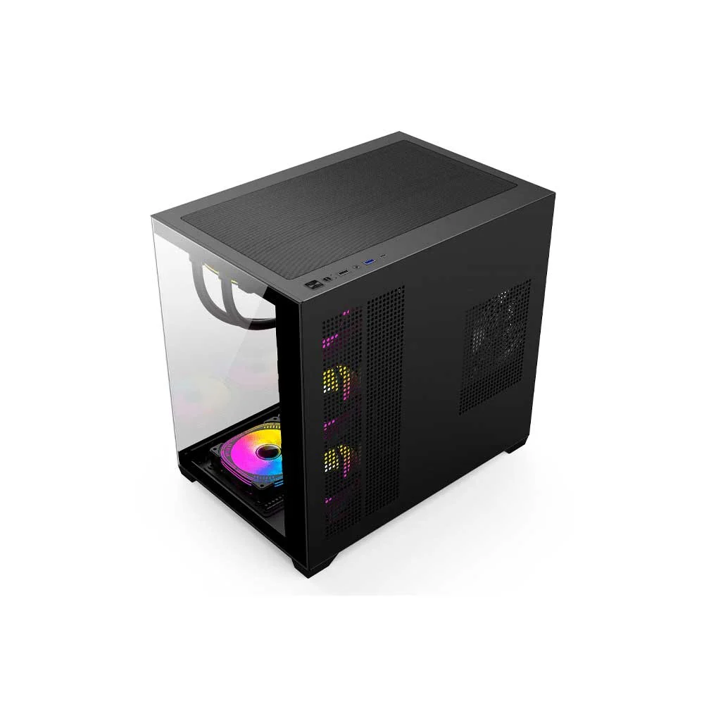 GABINETE GAMER FTX PCC-G07 LATERAL FRONTAL TRANSPARENTE 4 FAN ATX/MATX/ITX - Vista 2