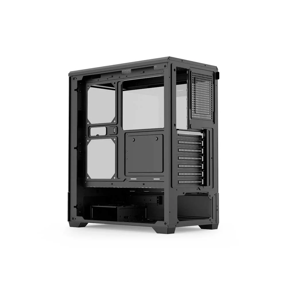 GABINETE GAMER FTX PCC-G9BK VIDRIO TEMP 3 FAN ATX/MATX/ITX NEGRO - Vista 5