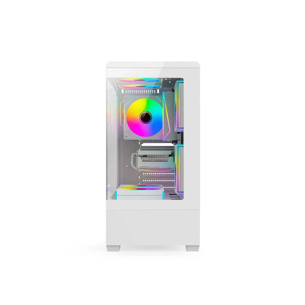 GABINETE GAMER FTX PCC-G9WH VIDRIO TEMP 3 FAN ATX/MATX/ITX BLANCO - Vista 3