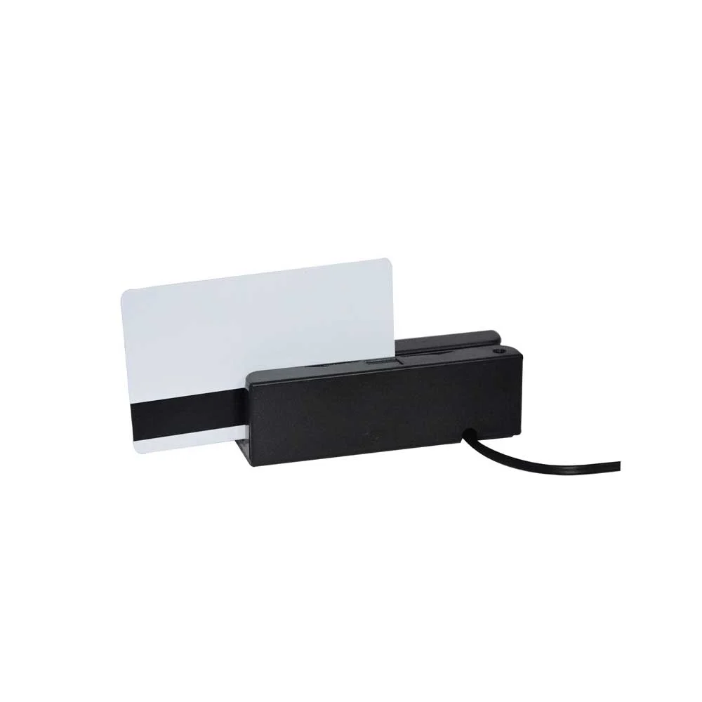 LECTOR DE TARJETA FTX USB BANDA MAGNETICA BIDIRECCIONAL MCR-100 NEGRO - Vista 2