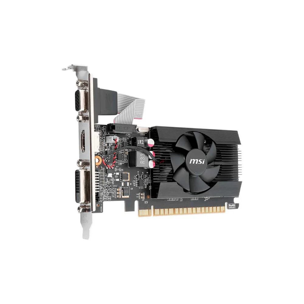PLACA DE VIDEO MSI GT710 2GB DDR3 GT710-2GD3-LP 912-V809-4427 - Vista 2