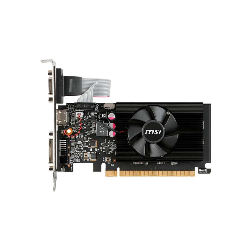 PLACA DE VIDEO MSI GT710 2GB DDR3 GT710-2GD3-LP 912-V809-4427 - Vista 3