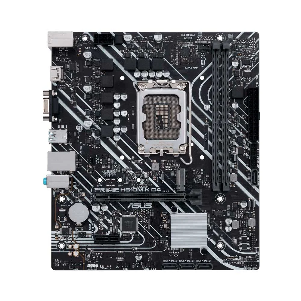 PLACA MADRE ASUS 1700 PRIME H610M-K D4 V/S/R/HDMI/M2/DDR4/USB3.2/MATX - Vista 3