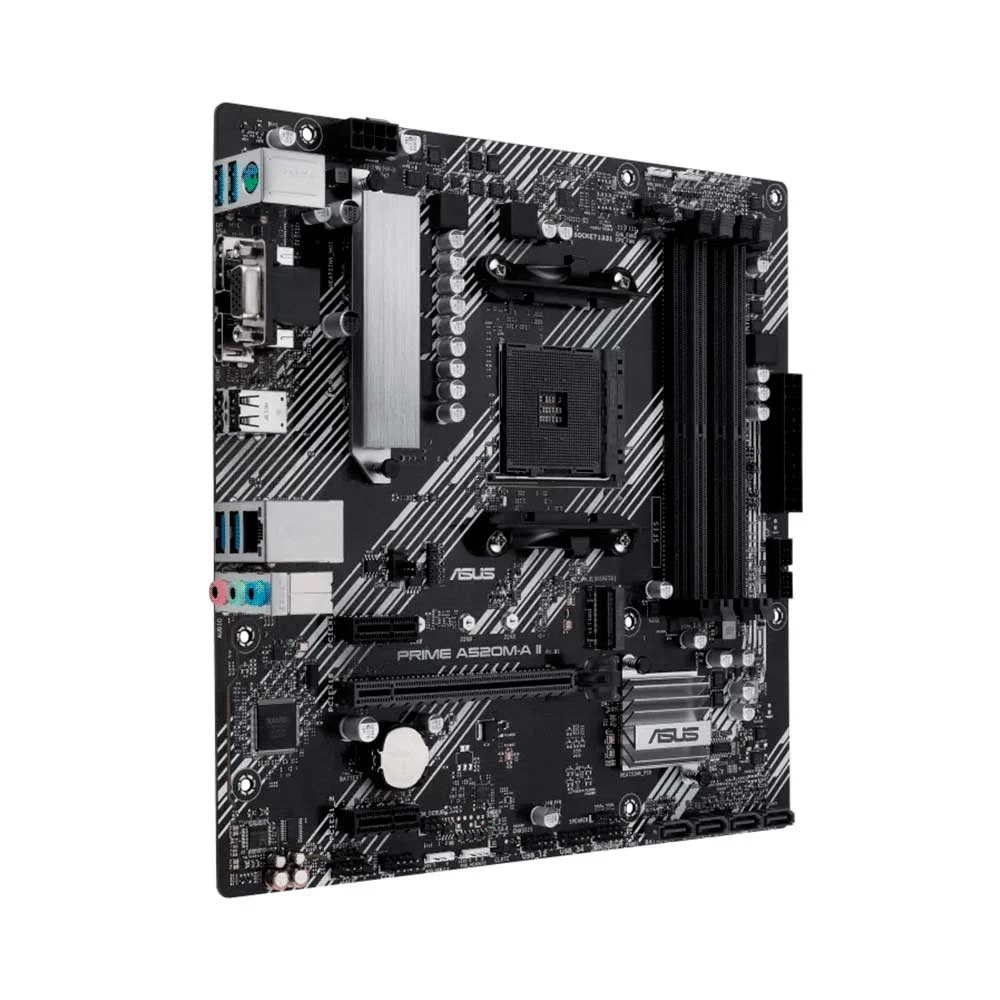 PLACA MADRE ASUS AM4 PRIME A520M-A II V/S/R/HDMI/DP/M.2/DDR4/MATX - Vista 2