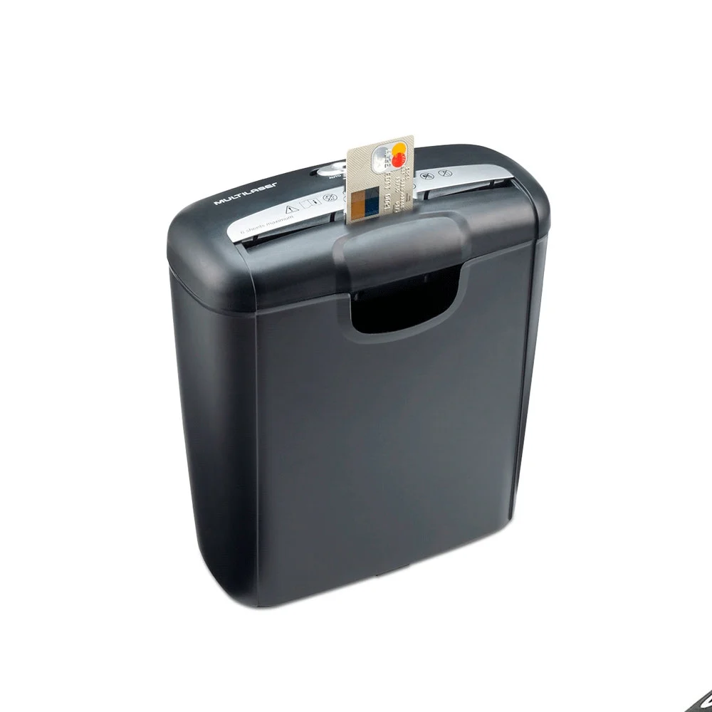 TRITURADORA DE PAPEL MULTILASER OF010EUR 220V 6FL/10L/NEGRO - Vista 3