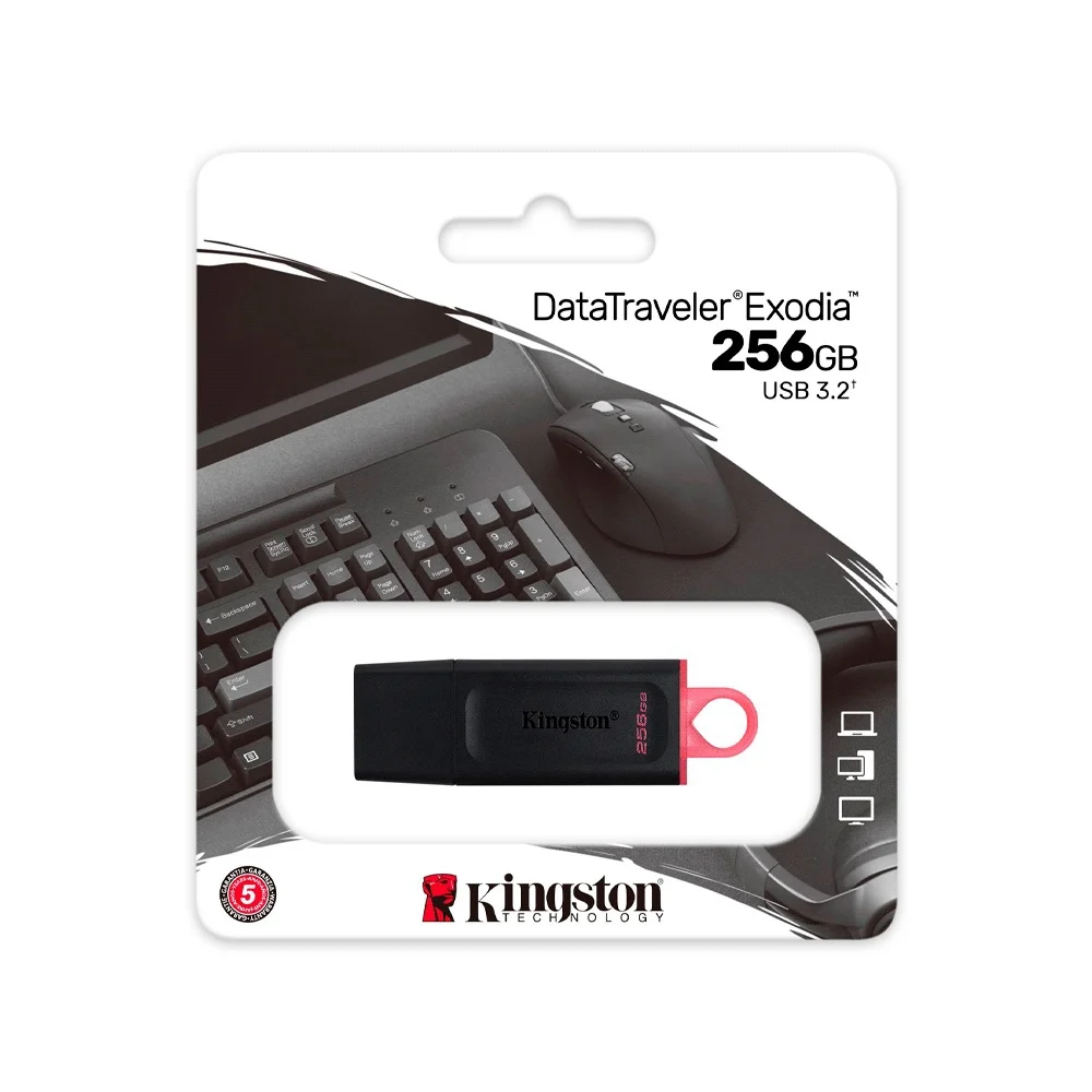 PENDRIVE KINGSTON DATATRAVELER EXODIA 256GB USB 3.2 DTX/256GB - Vista 3