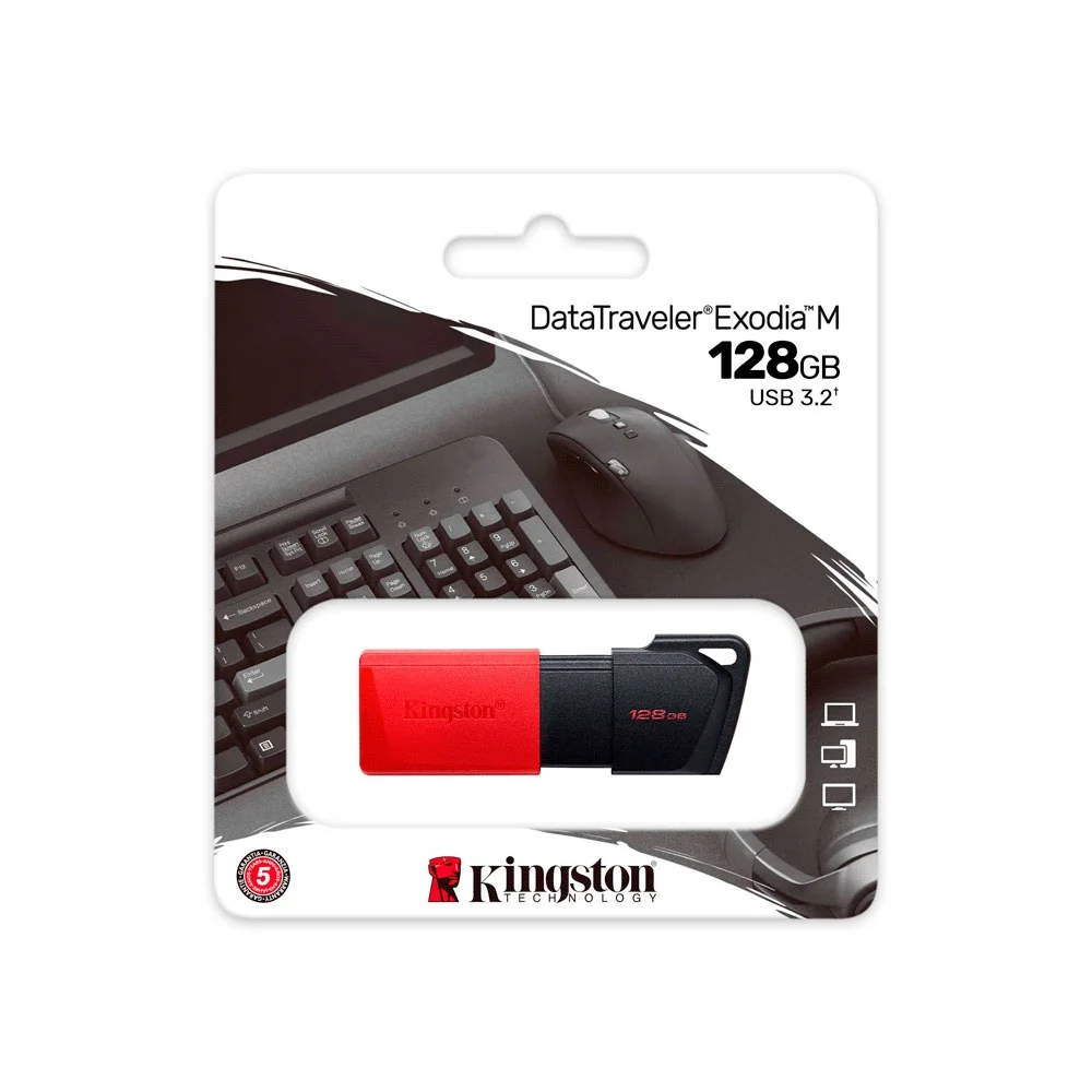PENDRIVE KINGSTON DATATRAVELER EXODIA M 128GB USB 3.2 DTXM/128GB - Vista 3