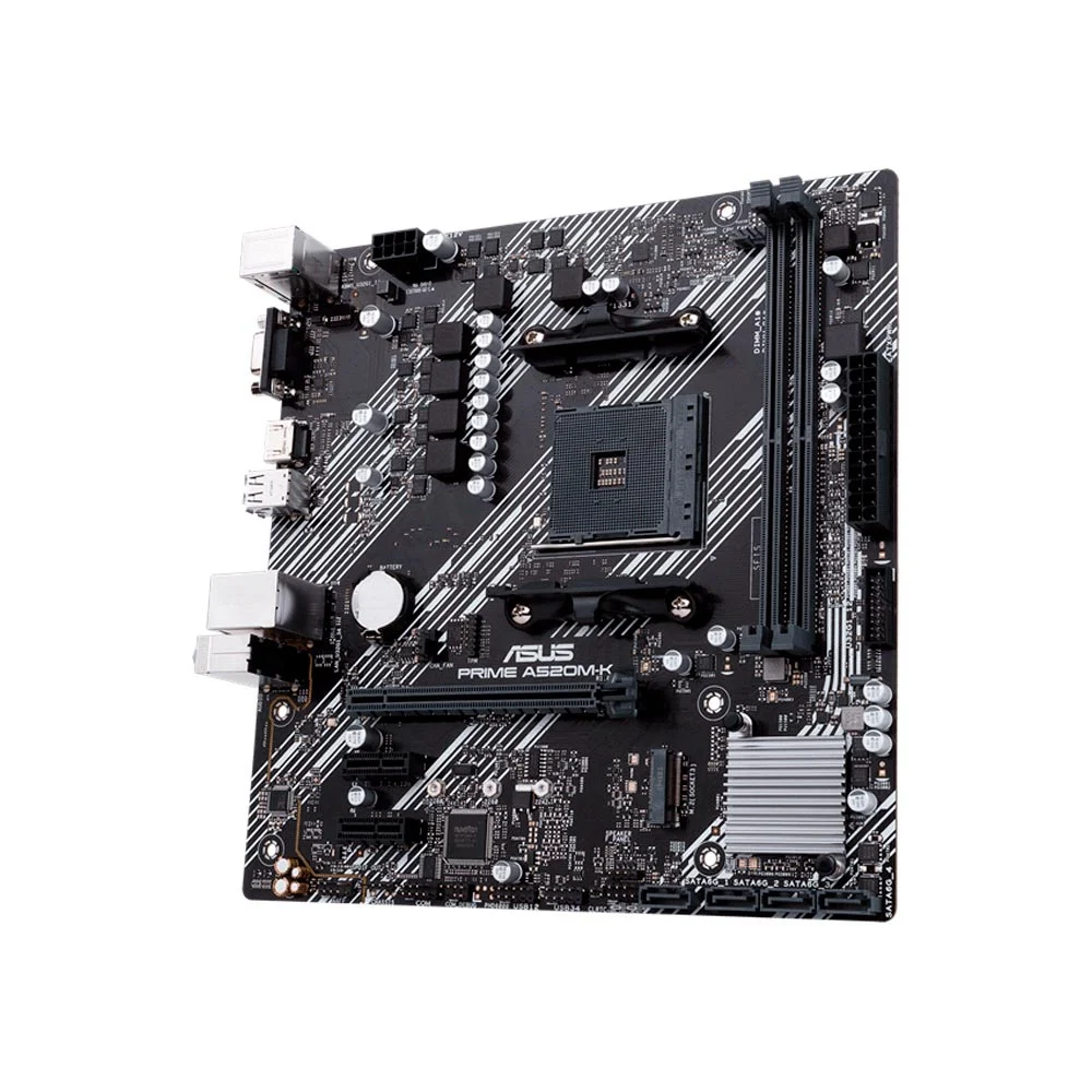 PLACA MADRE ASUS AM4 PRIME A520M-K V/S/R/HDMI/DVI/COM/M2/DDR4/MATX - Vista 3