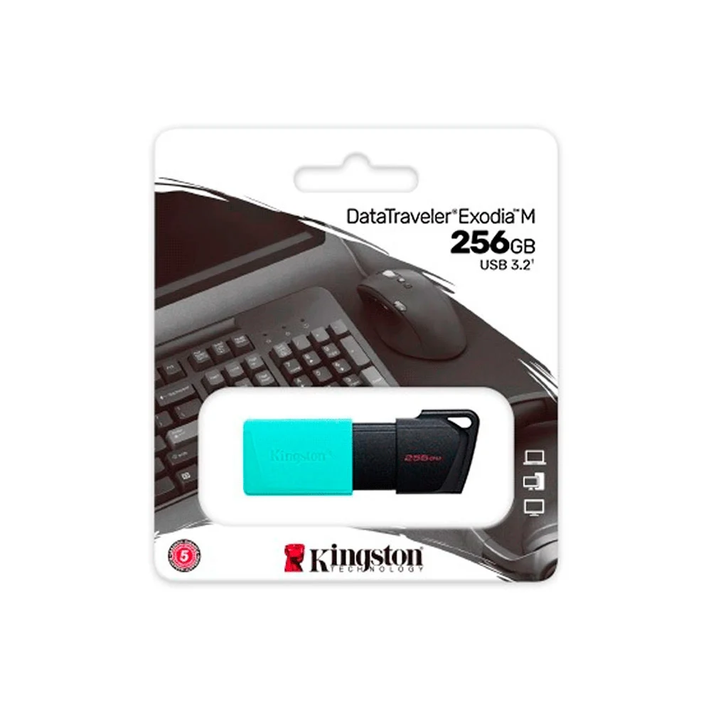 PENDRIVE KINGSTON DATATRAVELER EXODIA M 256GB USB 3.2 DTXM/256GB - Vista 3