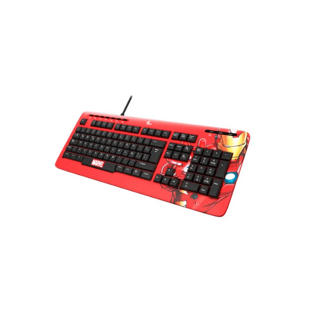 TECLADO XTECH USB XTK-M401IM IRON MAN ESP/ROJO/MULTIMEDIA - Vista 2