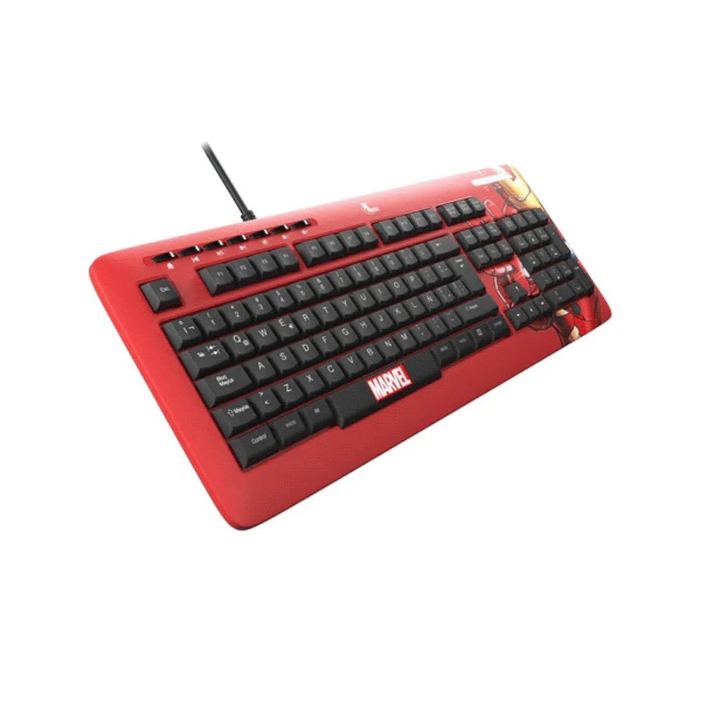 TECLADO XTECH USB XTK-M401IM IRON MAN ESP/ROJO/MULTIMEDIA - Vista 3